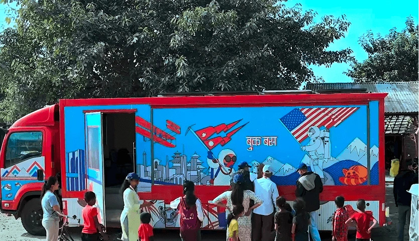 Book Bus at Madhesh Province 2024/25 | U.S Embassy Nepal